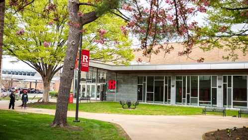 Rutgers Camden Recreational Center on a lovely spring day