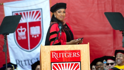 Sheryl Lee Ralph at Commencement for Rutgers–New Brunswick and Rutgers Health